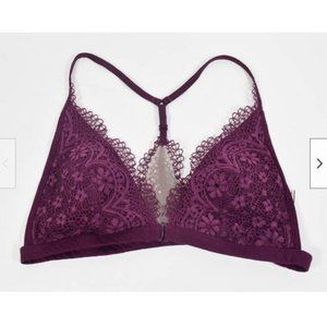 Victoria Secret Body by Victoria 36012488 Purple Lace Racerback Wireless Bra S